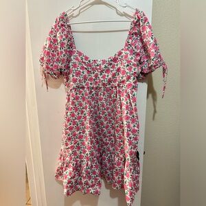 Perfectly Priscilla Pink Floral Dress NWOT